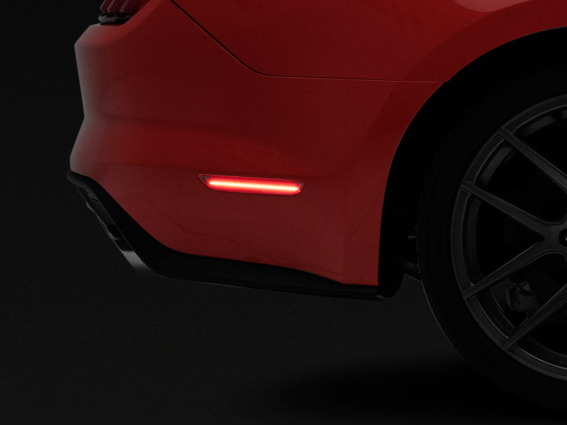 Raxiom 15-22 Ford Mustang Axial Series LED Side Marker Lights Rear (Smoked) 404231 404231 Photo - Primary