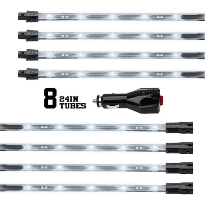 XKGLOW XK Glow Tube Single Color Underglow LED Accent Light Car/Truck Kit White - 8x24In XK041002-W XK041002-W User 1