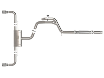 aFe Gemini XV 3in to 2 1/2in 304 SS Cat-Back Exhaust 22-23 Volkswagen GTI (MK8) 2.0L w/Polished Tips 49-36451-P 49-36451-P Photo - Unmounted