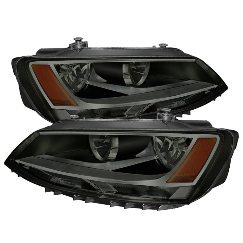 SPYDER Xtune Volkswagen Jetta 11-14 Amber Crystal Headlights Smoked HD-JH-VJ11-AM-SM 5075802 5075802 Photo - Primary