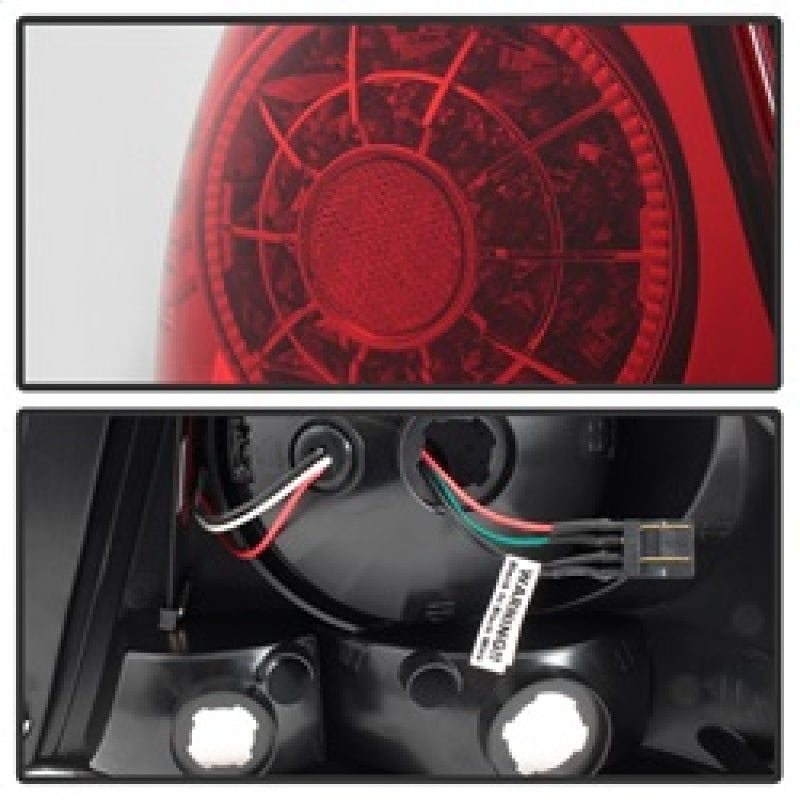 Spyder 01-03 Lexus IS300 LED Tail Lights - Red Clear ALT-YD-LIS300-LED-SET-RC 5085061 5085061 Photo - Unmounted
