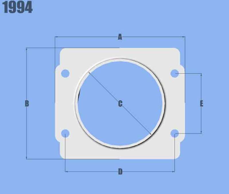 Vibrant MAF Sensor Adapter Plate for Subaru applications use w/ 3in Inlet I.D. 1994 Photo - Primary