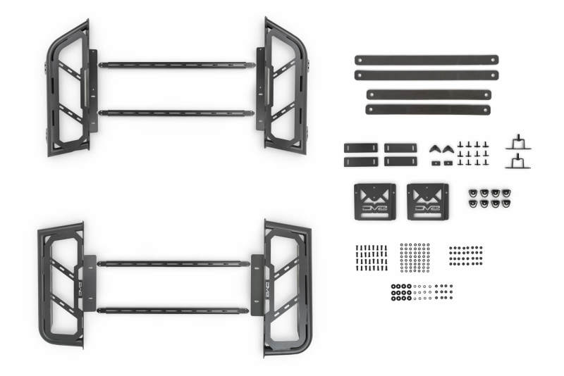 DV8 Offroad 07-23 Toyota Tundra / 09-23 Ford F150 Raptor MTO Series Bed Rack -  2pc Adj. RRUN-03 RRUN-03 Photo - Unmounted