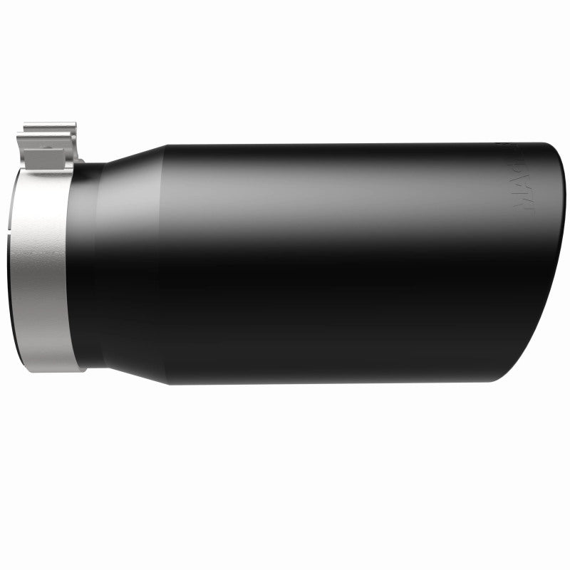 Magnaflow Tip Stainless Black Coated Single Wall Round Single Outlet 6in Dia 5in Inlet 13in L 35239 35239 360 Degree Image Set