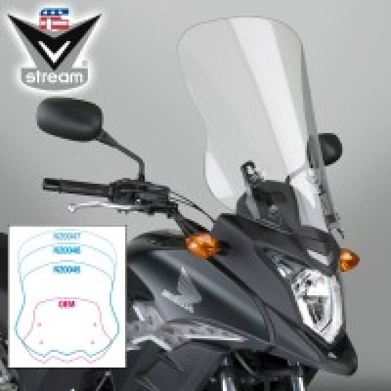 National Cycle 13-15 Honda CB500X- V Stream/ Wave Tall Windshield-Clear N20047 N20047 User 1
