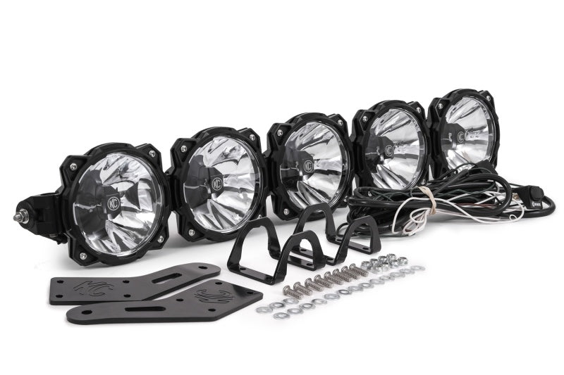 KC HiLiTES Polaris RZR 32in. Pro6 Gravity LED 5-Light 100w Combo Beam Overhead Light Bar System 91309 91309 Photo - Unmounted