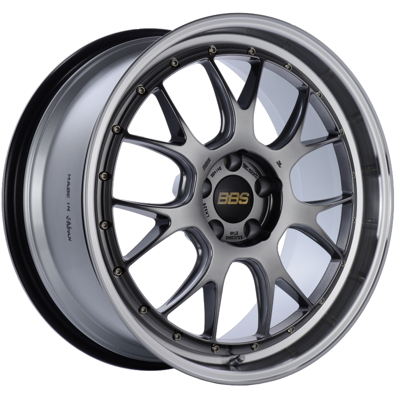 BBS LM-R 20x9.5 5x114.3 ET40 CB66 Diamond Black Center Diamond Cut Lip Wheel LM329DBPK LM329DBPK Photo - Primary
