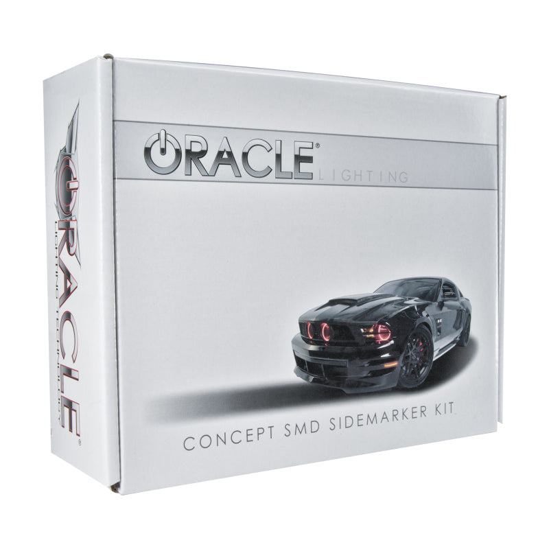 ORACLE Lighting Oracle 10-14 Ford Mustang Concept Sidemarker Set - Tinted - Competition Orange (CY) 9700-CY-T 9700-CY-T Photo - lifestyle view