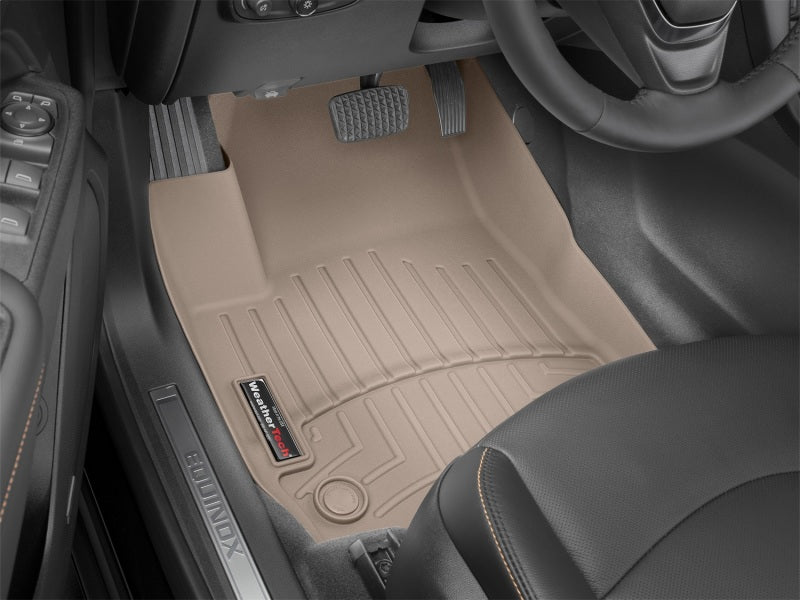 WeatherTech WT FloorLiner - Front - Tan Floor Mats Floor Mats - Rubber main image