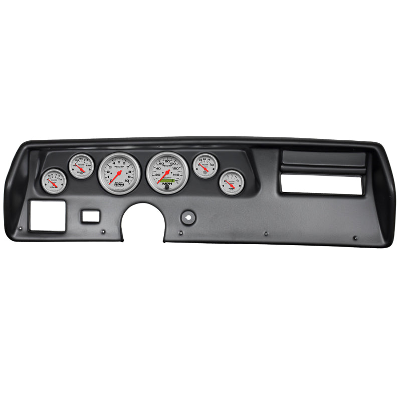 Autometer Ultra-Lite 70-72 Chevelle SS/El Camino Dash Kit 6pc Tach / MPH / Fuel / Oil / WTMP / Volt 7025-UL 7025-UL Photo - Primary