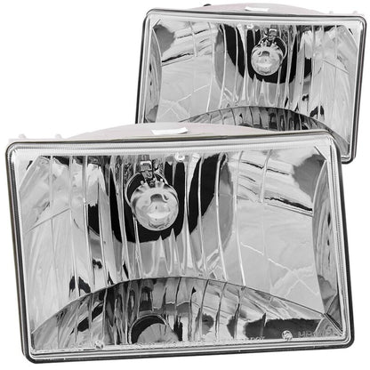 Anzo 1993-1998 Jeep Grand Cherokee Crystal Headlights Chrome 111066 Photo - Primary