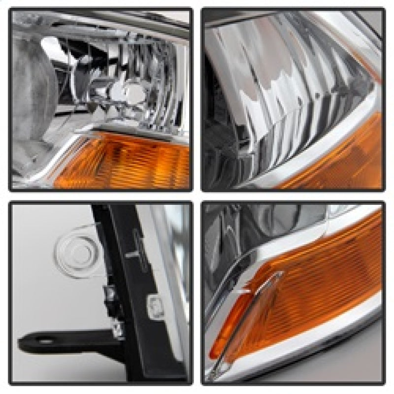 SPYDER Xtune Dodge Ram 1500 09-12 ( Non Quad Headlights ) Crystal Headlights Chrome HD-JH-DR09-AM-C 9022937 9022937 Photo - Unmounted