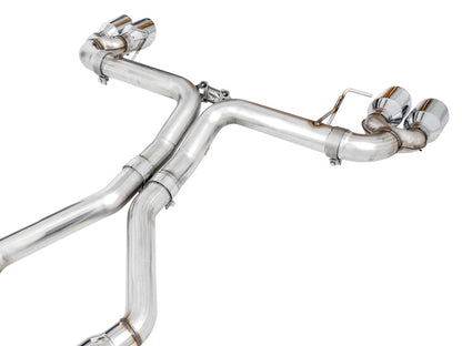 AWE Tuning 2019+ BMW M340i (G20) Track Edition Exhaust - Quad Chrome Silver Tips 3020-42078 3020-42078 Photo - out of package