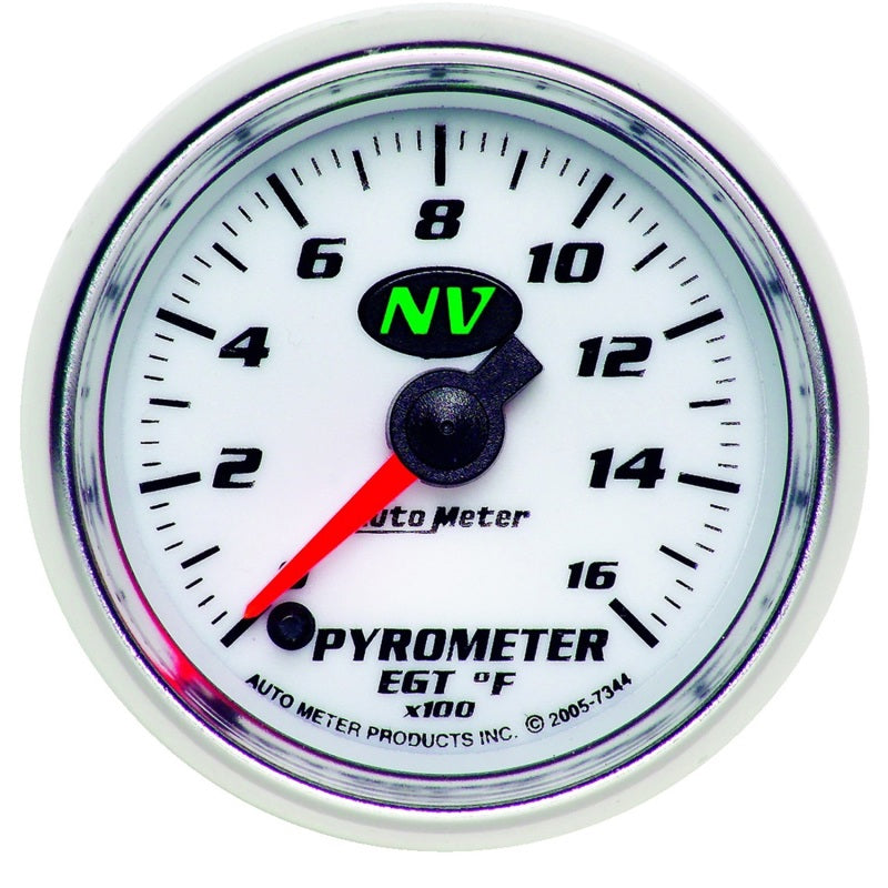 Autometer Gauge, Pyrometer (EGT), 2 1/16", 1600 Deg. F, Digital Stepper Motor, 7344 Photo - Primary