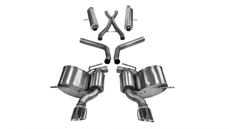 Corsa Performance 12-14 Jeep Grand Cherokee 6.4L V8 Polished Sport Cat-Back Exhaust 14466 Photo - Primary