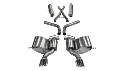 Corsa Performance 12-14 Jeep Grand Cherokee 6.4L V8 Polished Sport Cat-Back Exhaust 14466 Photo - Primary