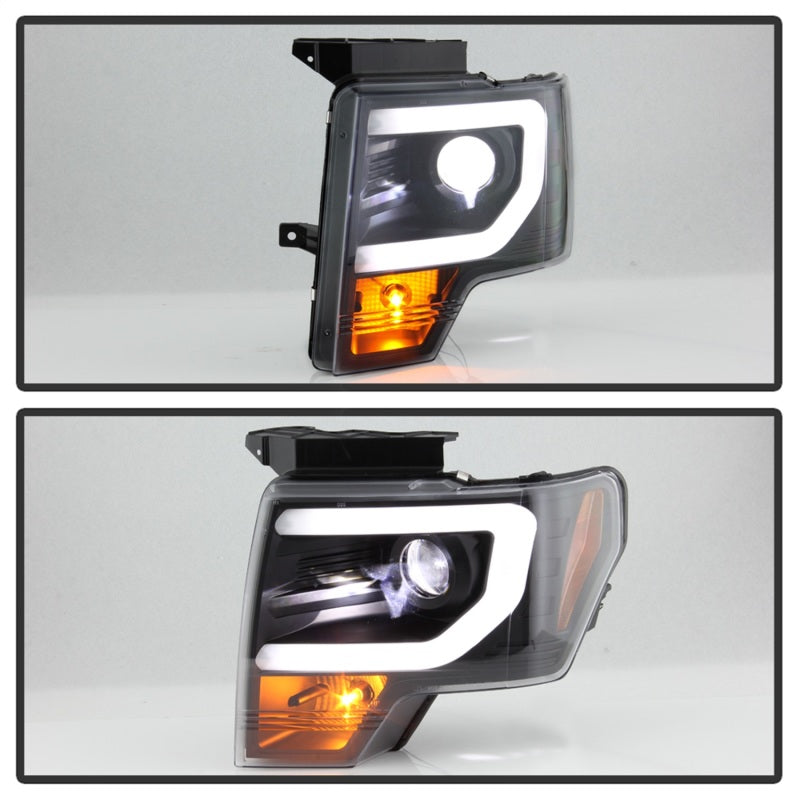 Spyder Ford F150 09-14 Halogen Light Bar Projector Headlights Black PRO-YD-FF15009PL-BK 5087577 5087577 Photo - Unmounted
