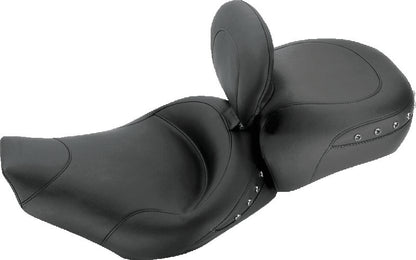 Mustang Motorcycle Mustang 97-07 Harley Rd King,06-07 Str Glide,00-05 Eagle Solo Seat w /DBR Black Pearls - Black 79102 79102 Photo - Primary