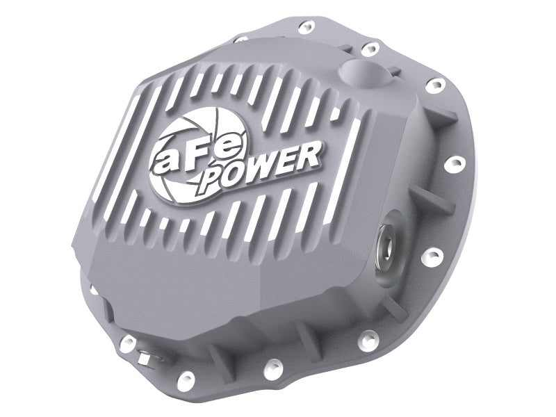 aFe Street Series Rear Differential Cover Raw w/ Machined Fins 19-20 Ram 2500/3500 46-71150A 46-71150A Photo - Primary