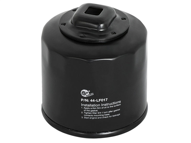 aFe Pro GUARD D2 Oil Filter (4 Pack) Nissan Cars 02-17 I4/ Subaru Cars 44-LF017-MB Photo - Unmounted