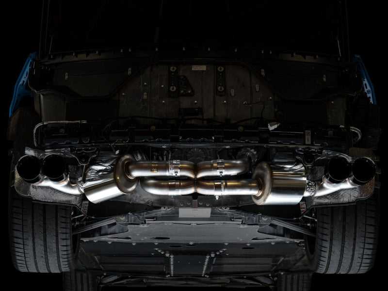 AWE Tuning 2020 Chevrolet Corvette (C8) Touring Edition Exhaust - Quad Diamond Black Tips 3015-43159 3015-43159 Photo - out of package