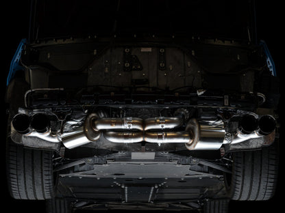 AWE Tuning 2020 Chevrolet Corvette (C8) Touring Edition Exhaust - Quad Diamond Black Tips 3015-43159 3015-43159 Photo - out of package