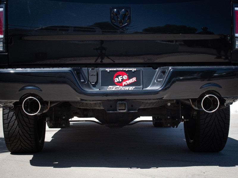 aFe 09-18 Ram 1500 V8 5.7L Hemi Gemini XV 3in 304 SS Cat-Back Exhaust w/ Polished Tips 49-32083-P 49-32083-P Photo - Mounted