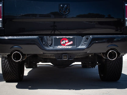 aFe 09-18 Ram 1500 V8 5.7L Hemi Gemini XV 3in 304 SS Cat-Back Exhaust w/ Polished Tips 49-32083-P 49-32083-P Photo - Mounted