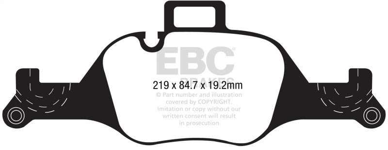 EBC 2017+ BMW 530 G30 Redstuff Front Brake Pads DP32289C DP32289C Photo - Primary