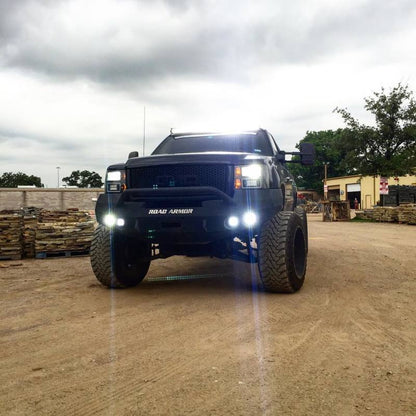 Road Armor 08-13 GMC 1500 Stealth Front Winch Bumper w/Pre-Runner Guard - Tex Blk 37604B 37604B Photo - Primary