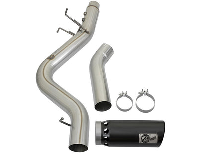 aFe ATLAS 4in Aluminized Steel DPF-Back Exhaust System w/Black Tip GM Dies 49-04085-B Photo - Unmounted