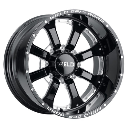 Weld Off-Road W125 20X10 Granada Six 6X135 ET-18 BS4.75 Gloss Black MIL 87.1 W12500089475 W12500089475 Photo - Primary