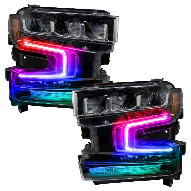ORACLE Lighting Oracle 19-21 Chevy Silverado 1500 RGB+W Headlight DRL Upgrade Kit - ColorSHIFT w/ Simple Controller 1441-504 1441-504 User 3