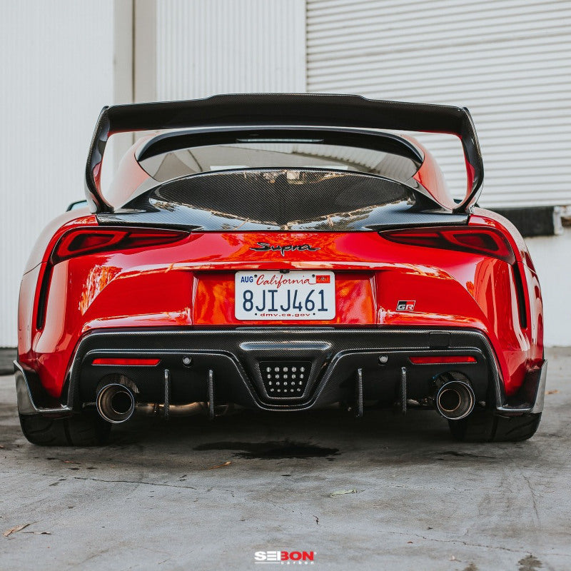 Seibon Carbon Fiber Rear Spoiler For 2020-2023 Toyota Supra RS20TYSUP-TD User 1