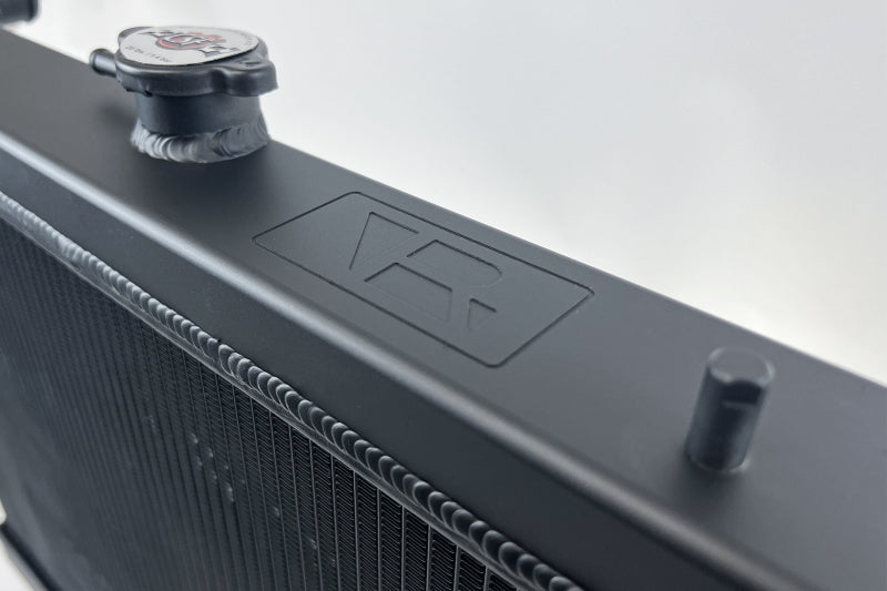 CSF R32 Nissan Skyline GT-R / GT-S Full Billet Aluminum High-Performance Radiator - Black Finish 7217B 7217B Photo - Close Up
