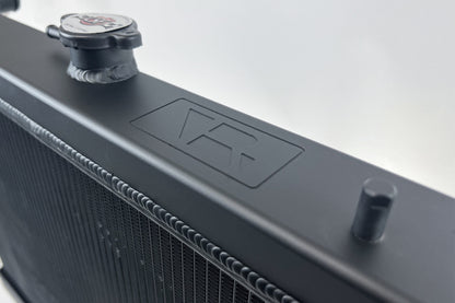 CSF R32 Nissan Skyline GT-R / GT-S Full Billet Aluminum High-Performance Radiator - Black Finish 7217B 7217B Photo - Close Up