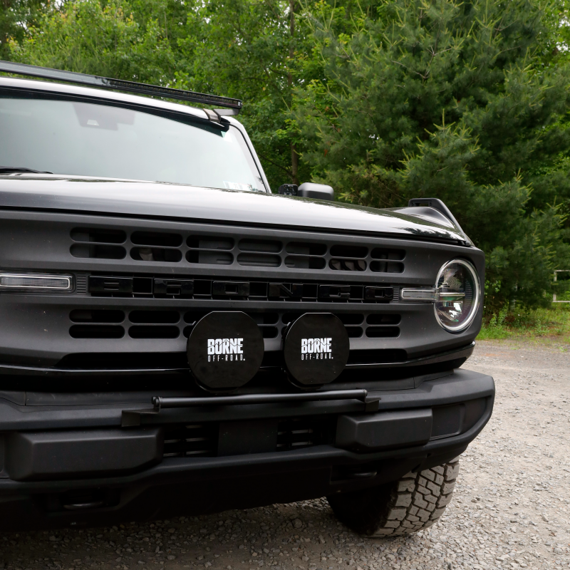 Borne Off-Road 7in Round Light Cover Black BNLT-COV-RD7BK BNLT-COV-RD7BK Photo - Primary
