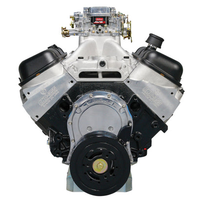 Edelbrock Crate Engine Edelbrock/Pat Musi 555 RPM XT BBC 675 HP Stock Exhaust Port Location 49550 49550 Photo - out of package