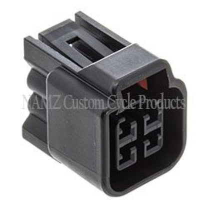 NAMZ Metric 4-Position Female Connector Kit Incl. Wire Seals/Terminals/Locking TPA (Single) NC-FW-04F NC-FW-04F Photo - Primary