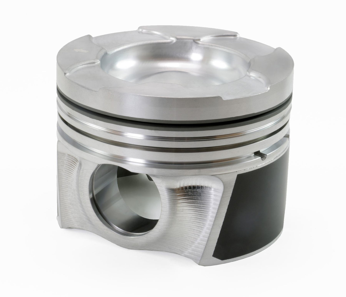 Mahle MS Piston Set Duramax 4.055in Bore 6.417in Rod 1.358 Pin -41.8cc Dish 16.3 CR (Single Piston) 930036255-1