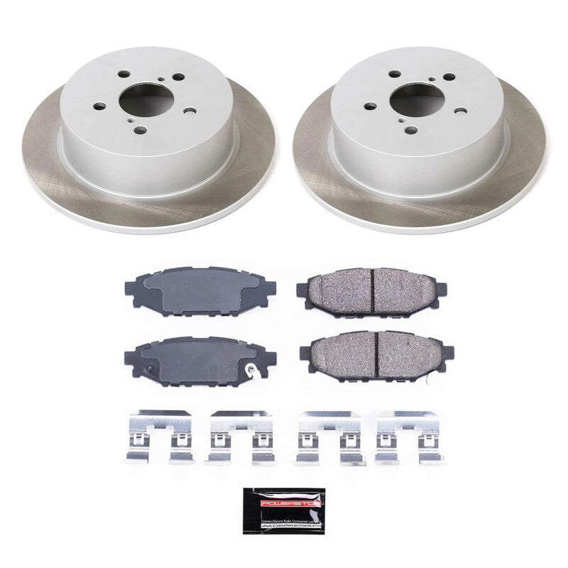 PowerStop Power Stop 05-09 Subaru Outback Rear Semi-Coated Rotor Kit SC4632 SC4632 Photo - Primary