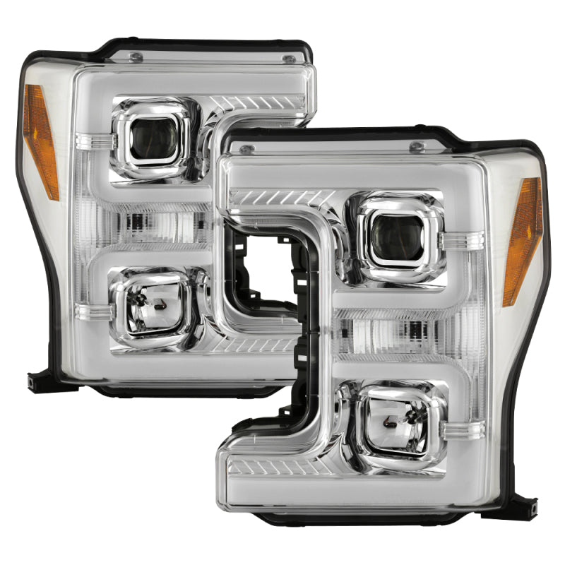 Spyder 17-18 Ford F250/F350/F450 Halogen Model Only -White Light Bar- Chrome- PRO-YD-FS17HALSI-C 5087843 5087843 Photo - Primary