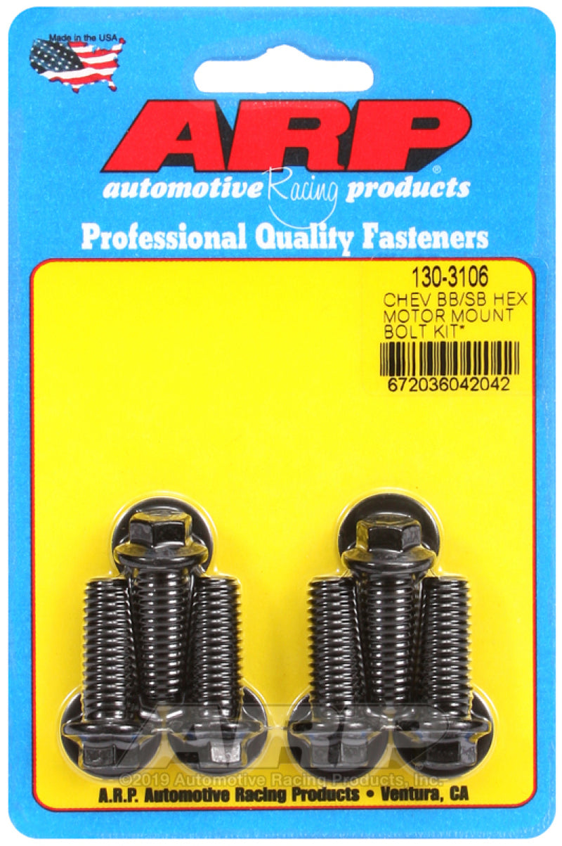 ARP Chevy Hex Motor Mount Bolt Kit with Energy Suspension Mounts 130-3106 User 1