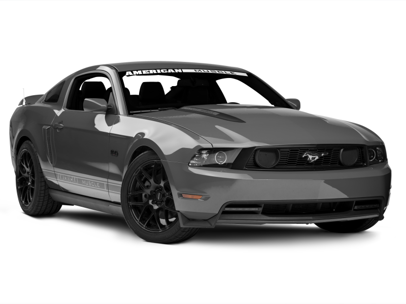 Raxiom 10-12 Ford Mustang w/ Headlights CCFL Halo Projector Headlights- Black Housing (Clear Lens) 101685 101685 Photo - Close Up