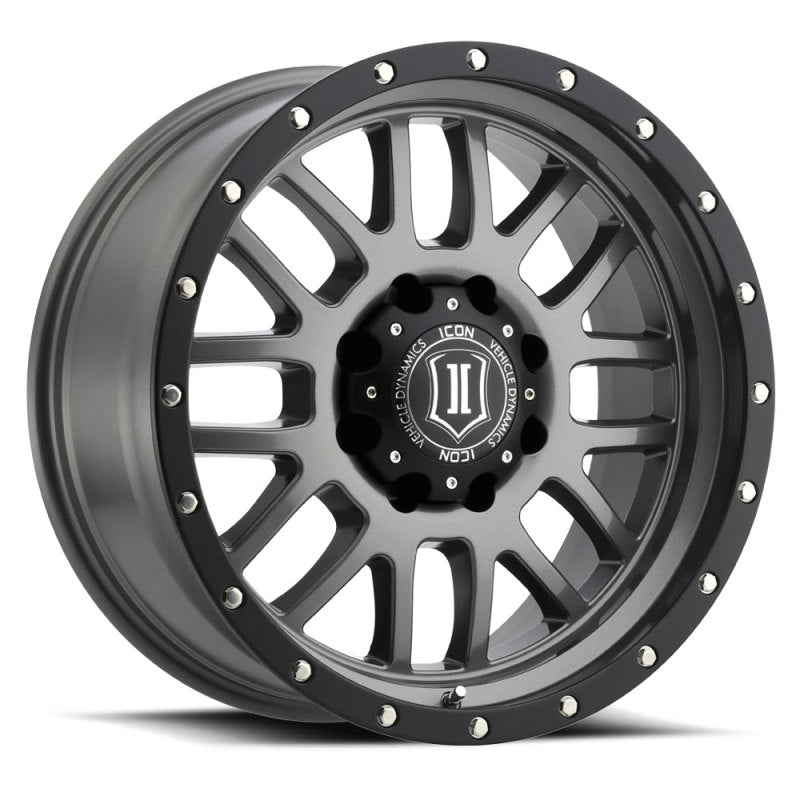 ICON Alpha 20x9 8x170 0mm Offset 5in BS 125.2mm Bore Gun Metal Wheel 1220908150GM 1220908150GM Photo - Primary
