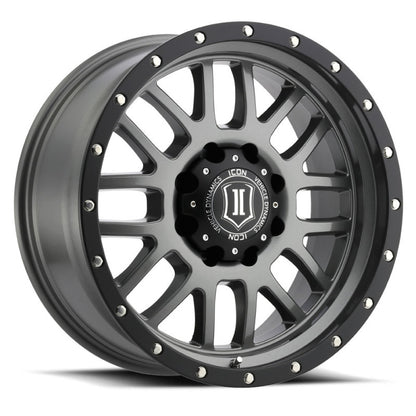 ICON Alpha 20x9 8x170 0mm Offset 5in BS 125.2mm Bore Gun Metal Wheel 1220908150GM 1220908150GM Photo - Primary