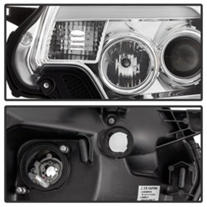 Spyder Toyota Tacoma 12-16 Projector Headlights Light Bar DRL Chrome PRO-YD-TT12-LBDRL-C 5081704 5081704 Photo - Unmounted