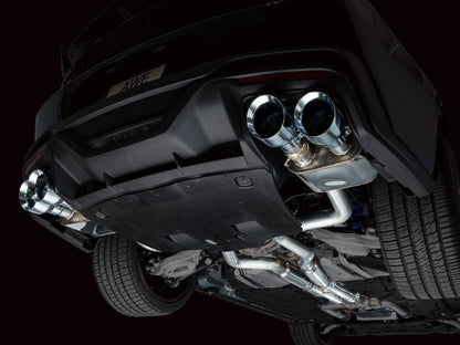 AWE Tuning AWE 2024 Ford Mustang Dark Horse S650 RWD SwitchPath Catback Exhaust w/ Quad Chrome Silver Tips 3025-42375 3025-42375 Photo - Mounted