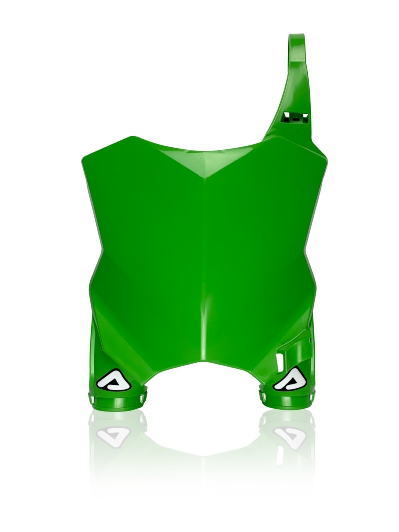 Acerbis 16-23 Kawasaki KX250F/ KX250/ KX250X/450X KX450F/KX450 Front Number Plate-Raptor 2 - Green 2981840006 2981840006 Photo - Primary