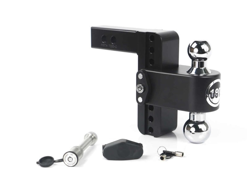 Weigh Safe 180 Hitch 6in Drop Hitch & 2in Shank (10K/12.5K GTWR) w/WS05 - Black Cerakote CTB6-2-KA-CER-BLA